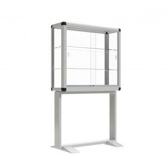Vitrine, freistehend, 195 cm hoch, 100x40 cm (B/T), Vitrine, freistehend, 195 cm hoch, 100x40 cm (B/T),